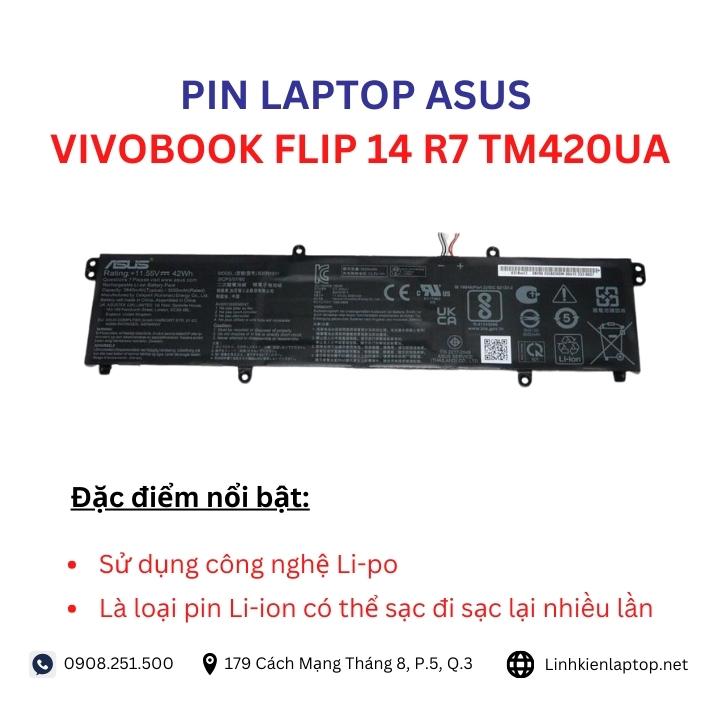 Pin Laptop Asus Vivobook Flip R Tm Ua Ch Nh H Ng Gi R