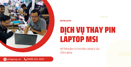 Thay pin cho Laptop MSI