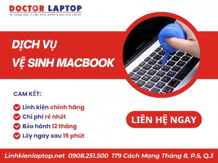 ve sinh macbook 