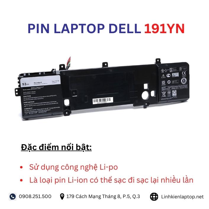 Đặc điểm và thông số của pin laptop dell 191YN