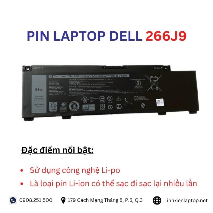 Đặc điểm và thông số của pin laptop dell 266J9