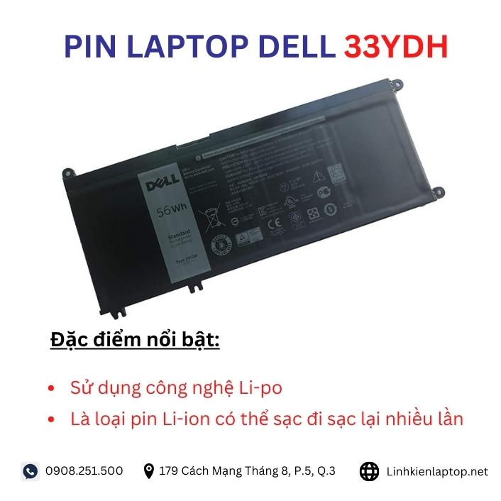 Đặc điểm và thông số của pin laptop dell 33YDH