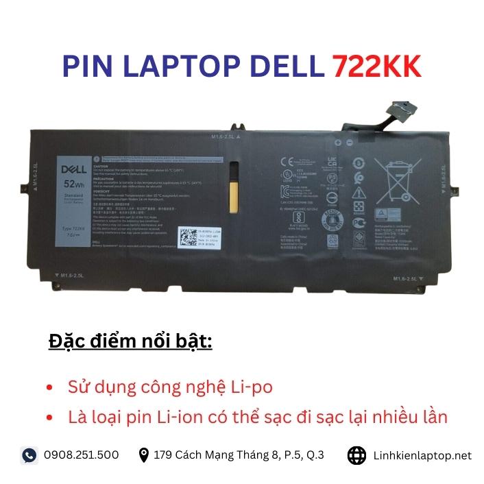 Đặc điểm và thông số của pin laptop dell 722KK