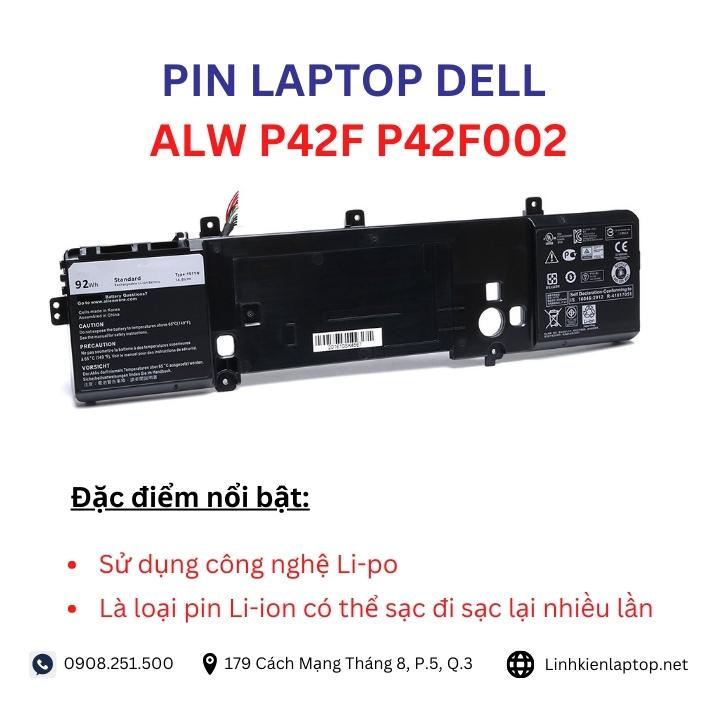Đặc điểm và thông số của pin laptop dell ALW P42F P42F002
