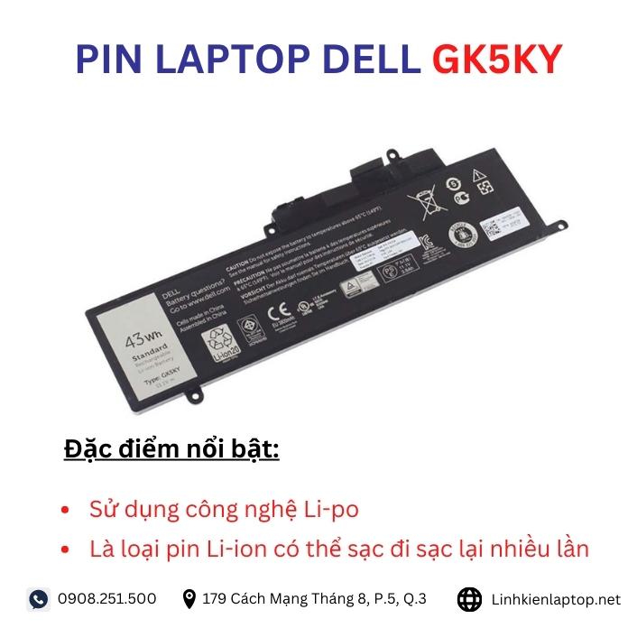 Đặc điểm và thông số của pin laptop dell GK5KY