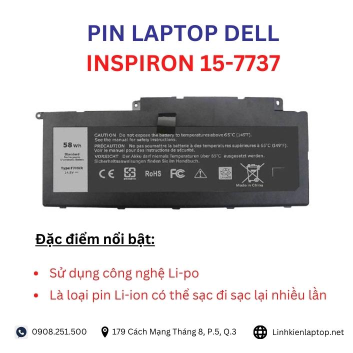 Đặc điểm và thông số của pin laptop dell inspiron 15-7737