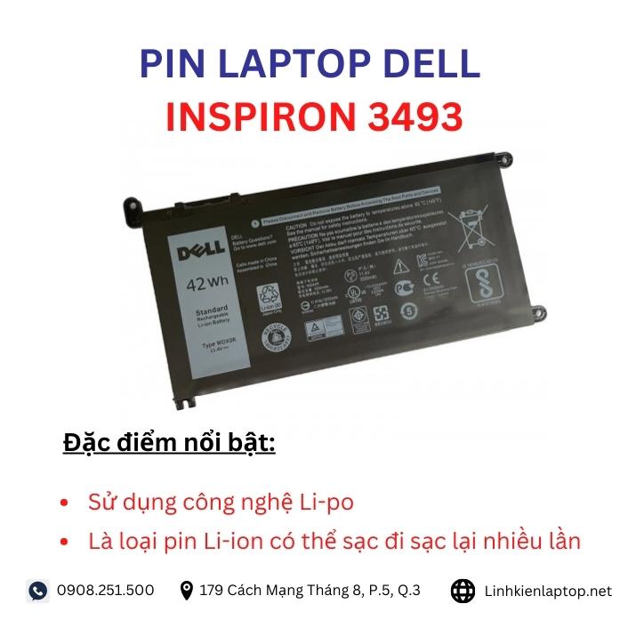 Đặc điểm và thông số của pin laptop dell inspiron 3493