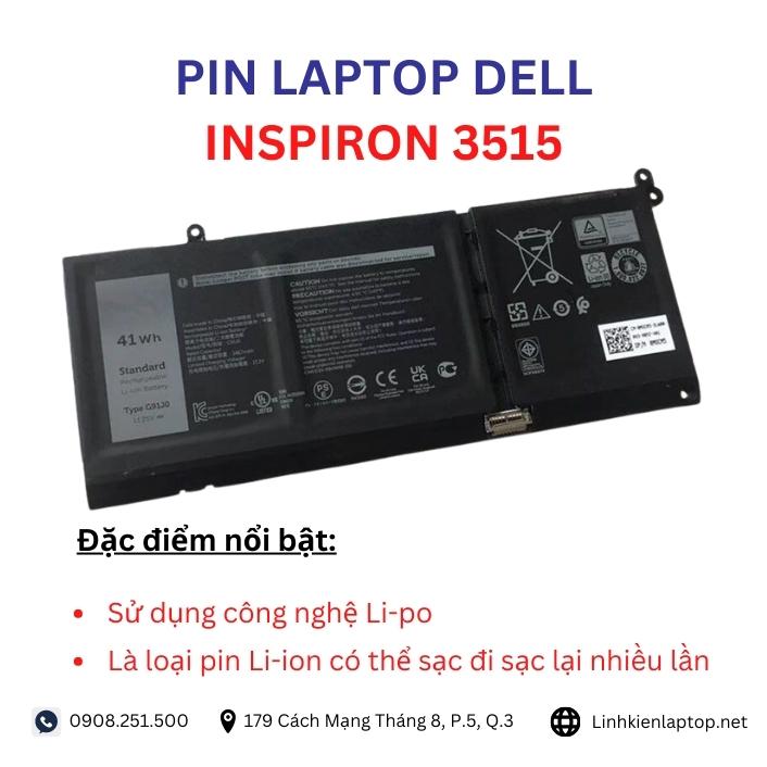 Đặc điểm và thông số của pin laptop dell inspiron 3515