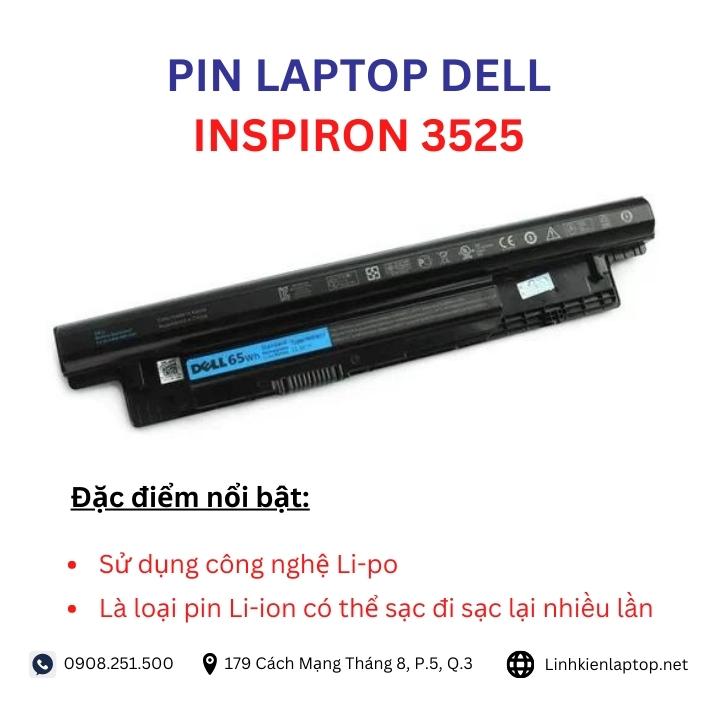 Đặc điểm và thông số của pin laptop dell inspiron 3525