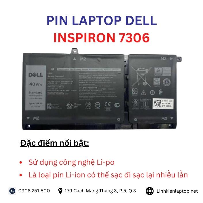 Đặc điểm và thông số của pin laptop dell inspiron 7306