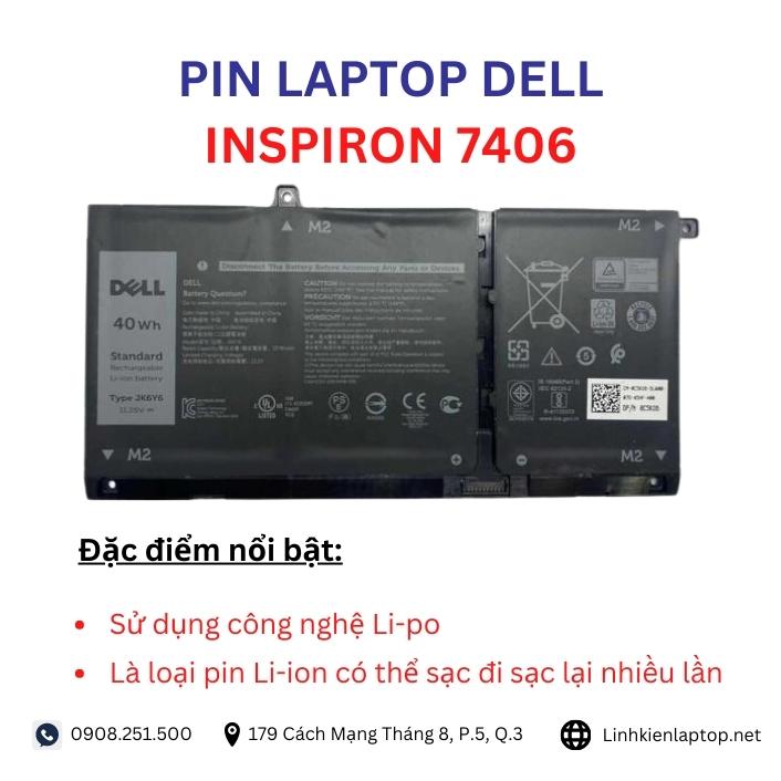 Đặc điểm và thông số của pin laptop dell inspiron 7406