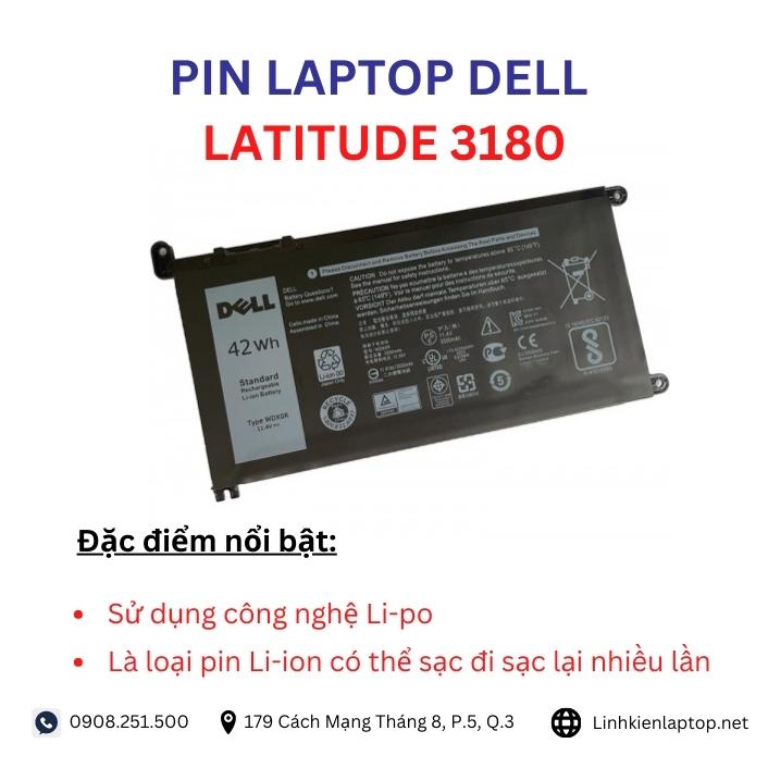 Đặc điểm và thông số của pin laptop dell latitude 3180