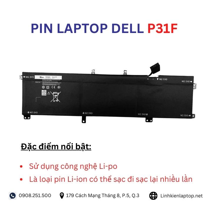 Đặc điểm và thông số của pin laptop dell P31F