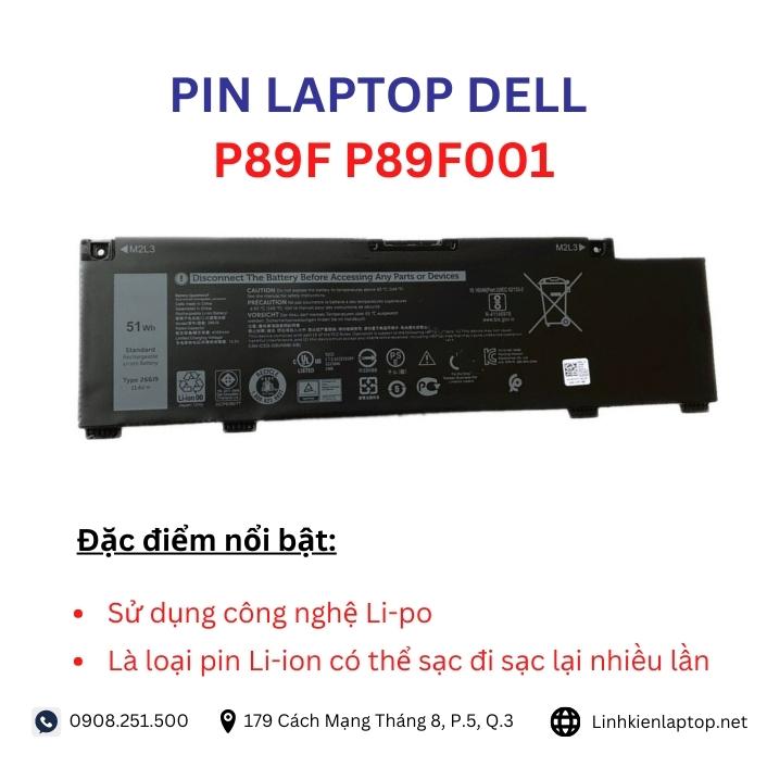 Đặc điểm và thông số của pin laptop dell P89F P89F001