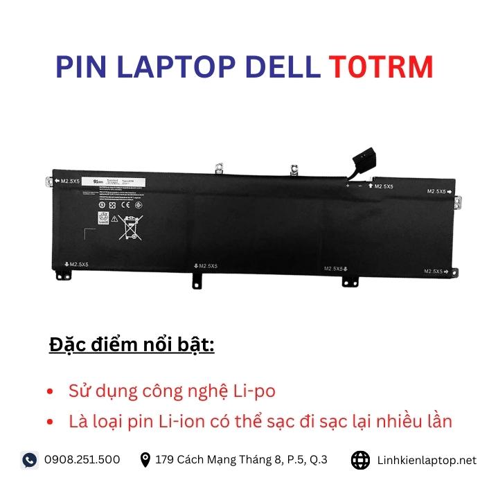 Đặc điểm và thông số của pin laptop dell T0TRM