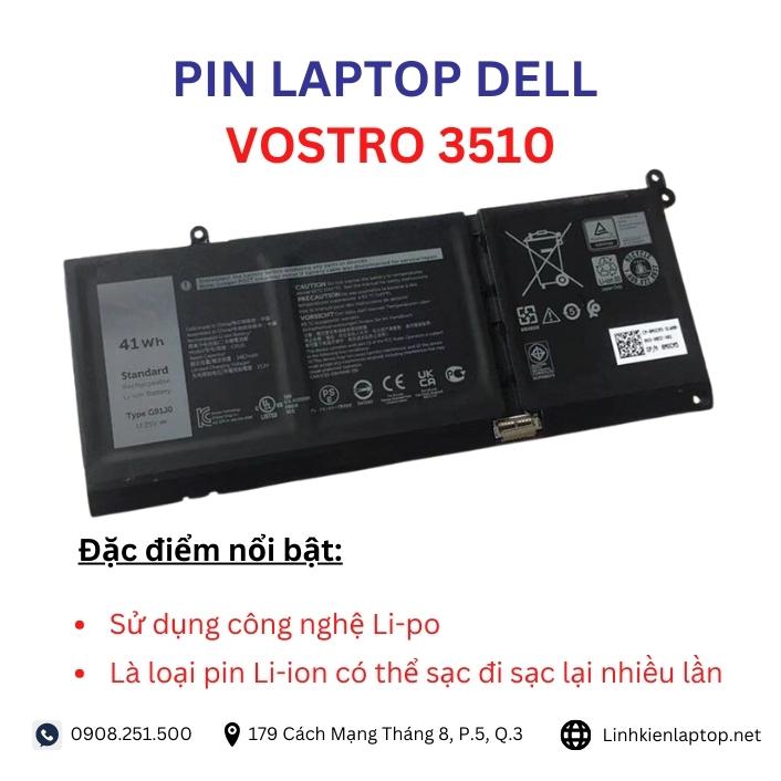 Đặc điểm và thông số của pin laptop dell vostro 3510