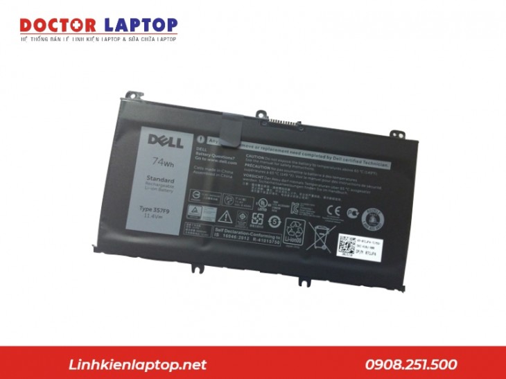 Hình nhận biết pin Laptop dell Inspiron 7559 bi hư
