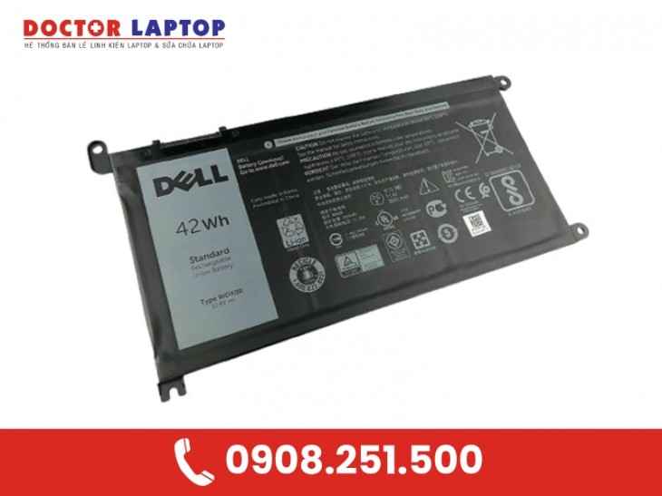 Hình nhận biết pin Laptop dell Inspiron 7570 bi hư