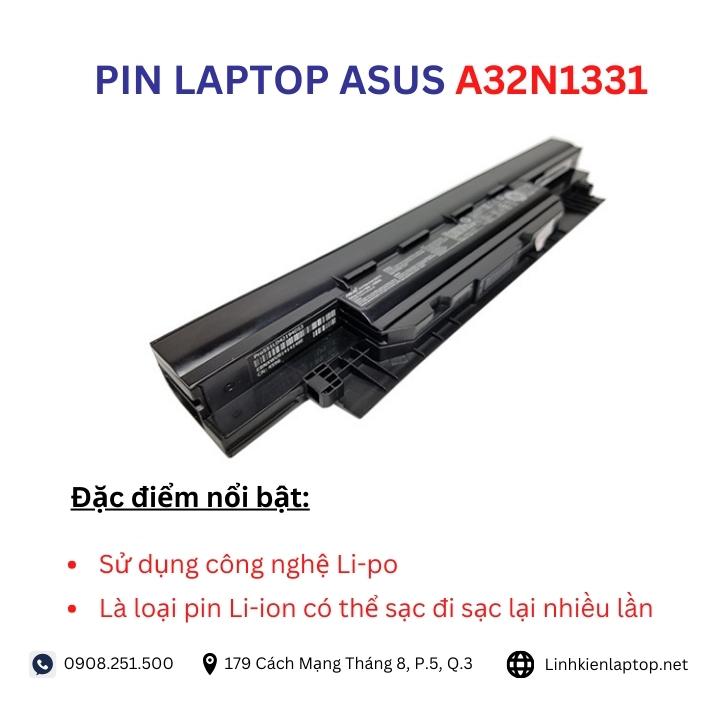 Đặc điểm và thông số của pin laptop Asus A32N1331