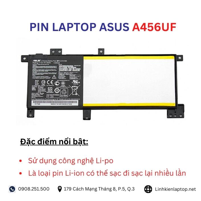 Đặc điểm và thông số của pin laptop Asus A456UF