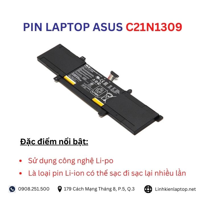 Đặc điểm và thông số của pin laptop Asus C21N1309