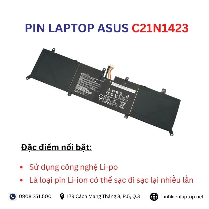 Đặc điểm và thông số của pin laptop Asus C21N1423