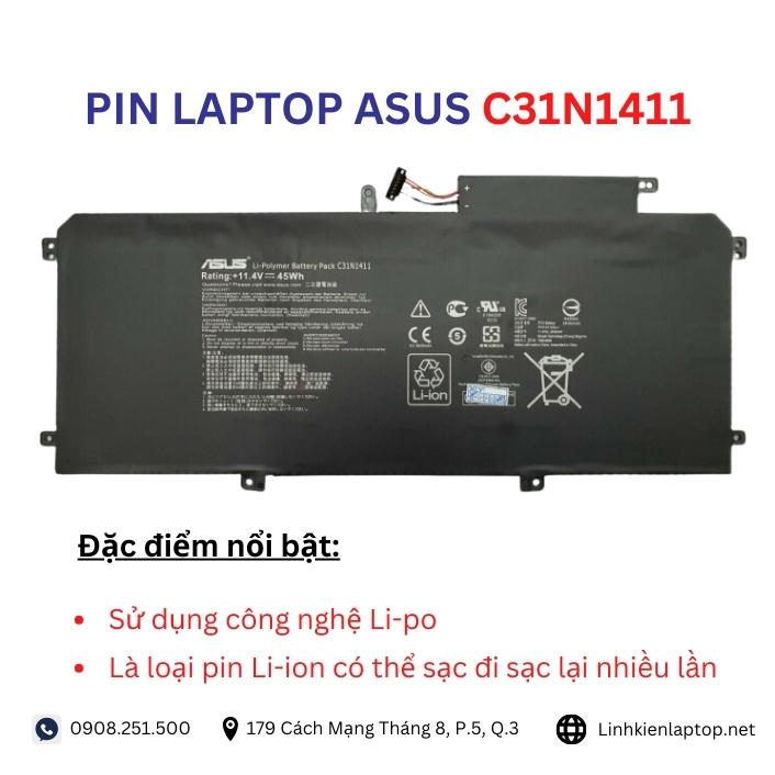 Đặc điểm và thông số của pin laptop Asus C31N1411