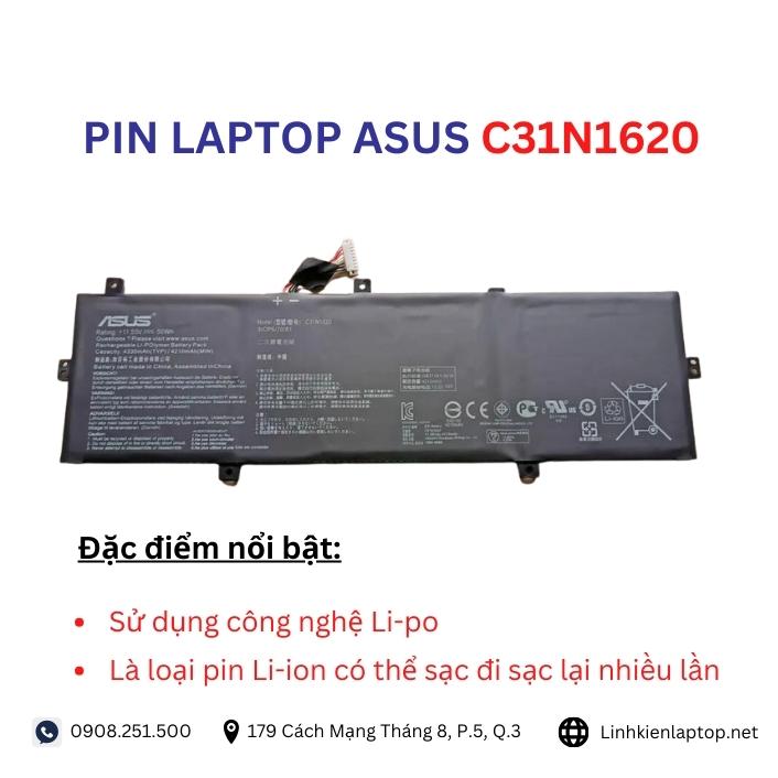 Đặc điểm và thông số của pin laptop Asus C31N1620