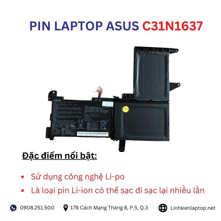 Đặc điểm và thông số của pin laptop Asus C31N1637