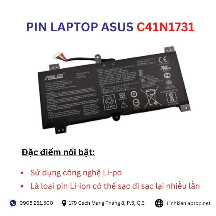 Đặc điểm và thông số của pin laptop Asus C41N1731