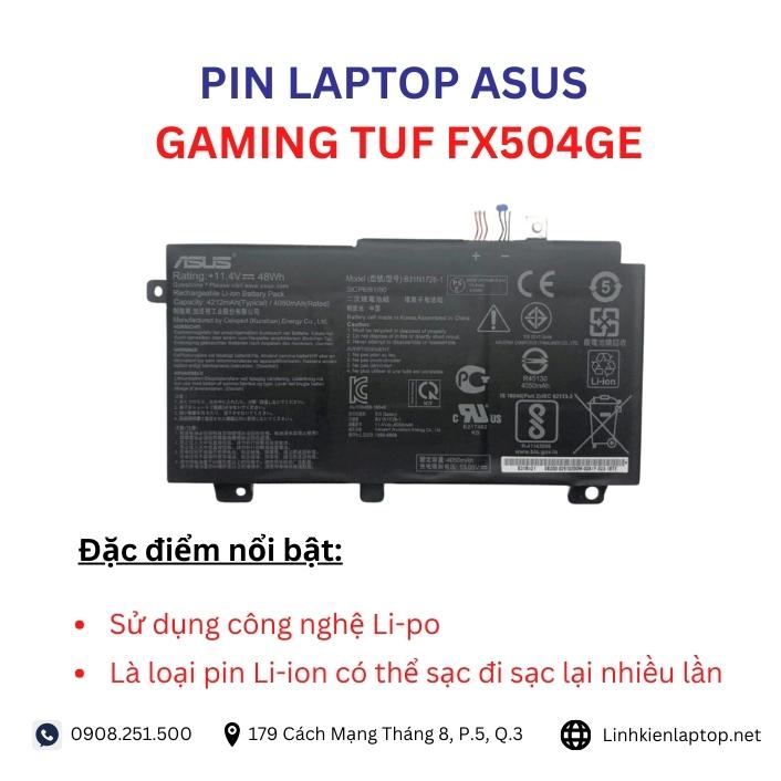 Đặc điểm và thông số của pin laptop Asus Gaming TUF FX504GE