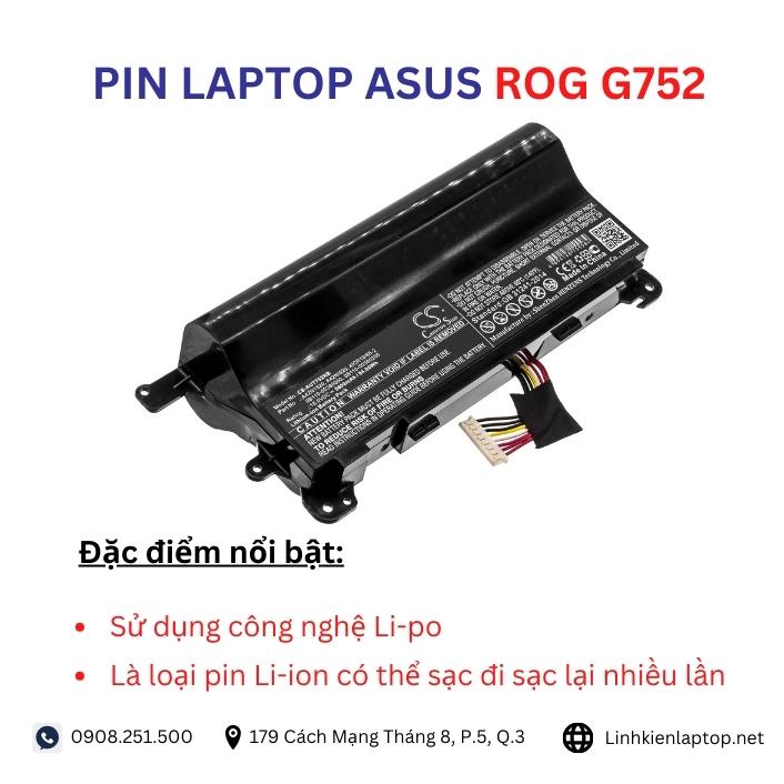 Đặc điểm và thông số của pin laptop Asus ROG G752