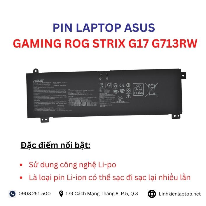 Đặc điểm và thông số của pin laptop Asus ROG Strix G17 G713RW