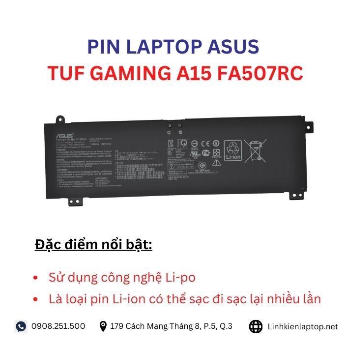 Đặc điểm và thông số của pin laptop Asus TUF Gaming A15 FA507RC