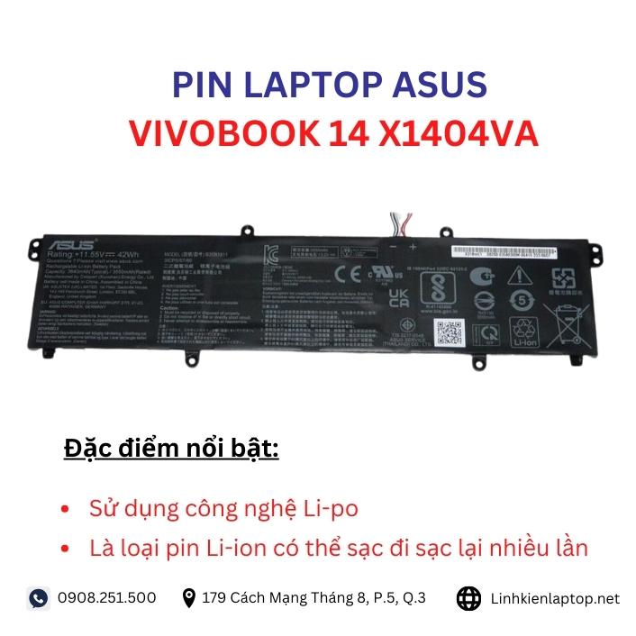 Đặc điểm và thông số của pin laptop Asus VivoBook 14 X1404VA