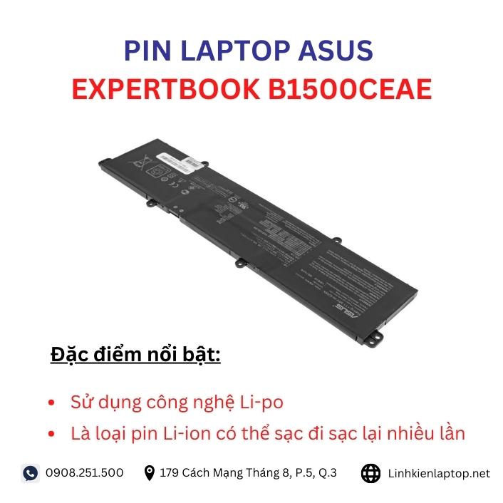 Đặc điểm và thông số của pin laptop Asus VivoBook B1500CEAE