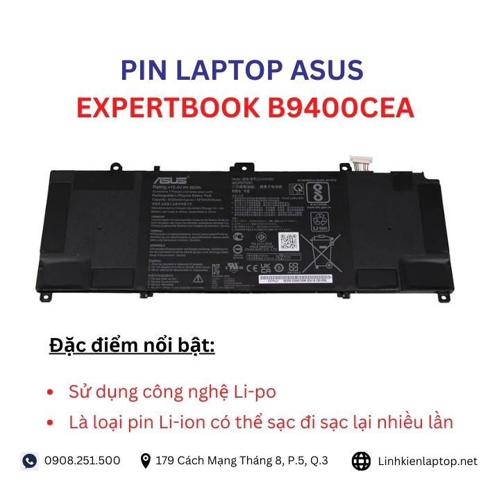 Đặc điểm và thông số của pin laptop Asus VivoBook B9400CEA