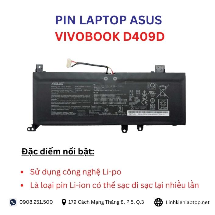 Đặc điểm và thông số của pin laptop Asus VivoBook D409D