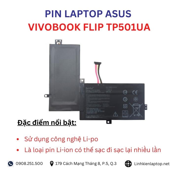 Đặc điểm và thông số của pin laptop Asus VivoBook Flip TP501UA