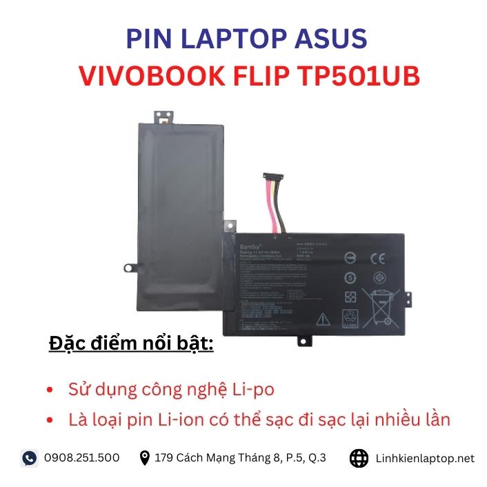 Đặc điểm và thông số của pin laptop Asus VivoBook Flip TP501UB