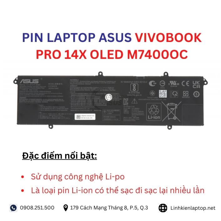 Đặc điểm và thông số của pin laptop Asus VivoBook Pro 14X OLED M7400QC