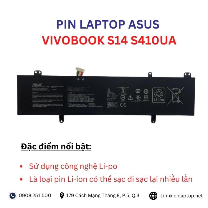 Đặc điểm và thông số của pin laptop Asus VivoBook S14 S410UA