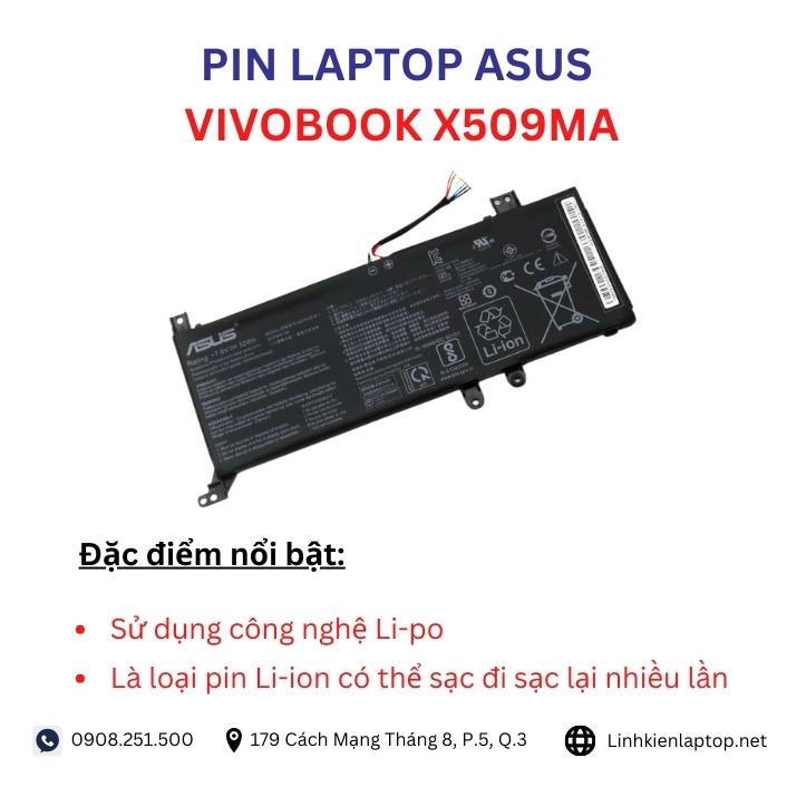 Đặc điểm và thông số của pin laptop Asus VivoBook X509MA