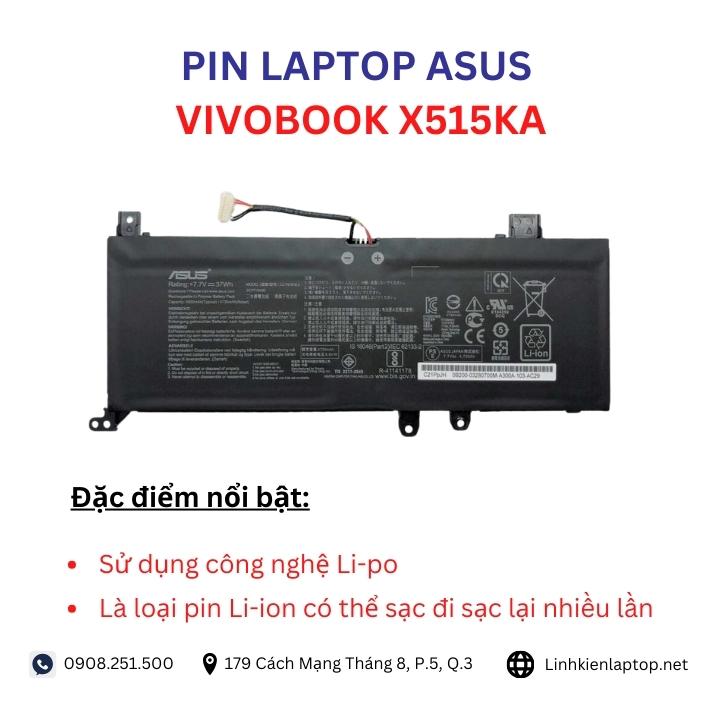 Đặc điểm và thông số của pin laptop Asus VivoBook X515KA