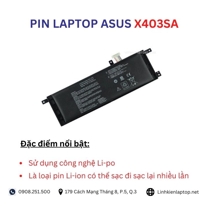 Đặc điểm và thông số của pin laptop Asus X403SA