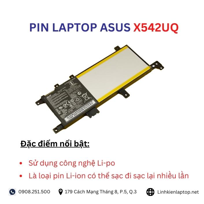 Đặc điểm và thông số của pin laptop Asus X542UQ