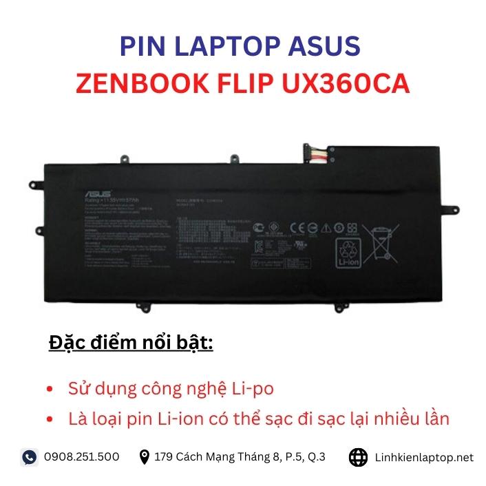 Đặc điểm và thông số của pin laptop Asus ZenBook Flip UX360UA