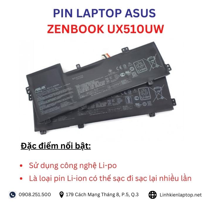 Đặc điểm và thông số của pin laptop Asus ZenBook UX510UW