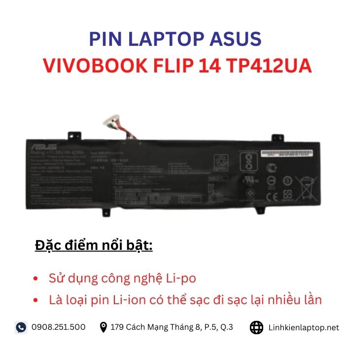 Đặc điểm và thông số của pin laptop Asus VivoBook Flip 14 TP412UA