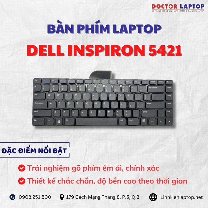 Cung cap thay ban phim laptop Dell Inspiron 5421 chinh hang gia tot nhat
